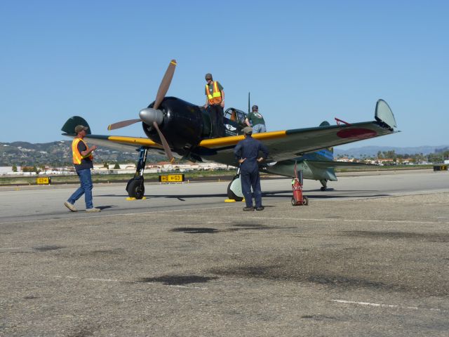 Mitsubishi A6M Zero (N712Z) - Mitsubishi A6M3 Zero at the Camarillo Airport, CA.  The Commemorative Air Force SoCal Wing maintains this aircraft.