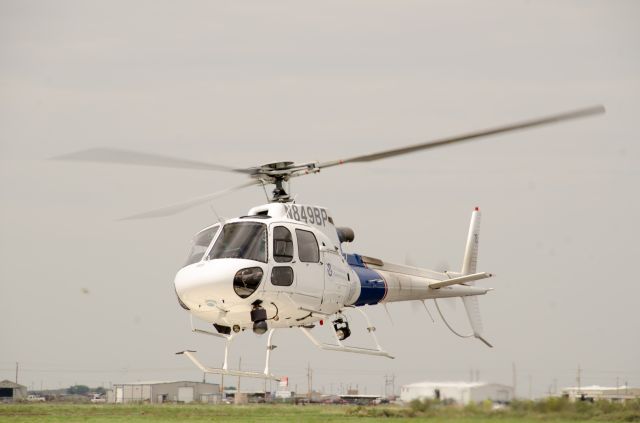 Eurocopter AS-350 AStar (N849BP) - A Customs and Border Protection AS350 in Pecos, TX for flood relief operations the week of Sept 22nd.