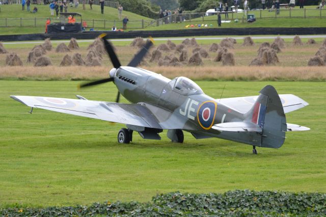 SUPERMARINE Spitfire (G-SPIT) - Spitfire LFXIV lining up for take off at Goodwood on 13 September 2015