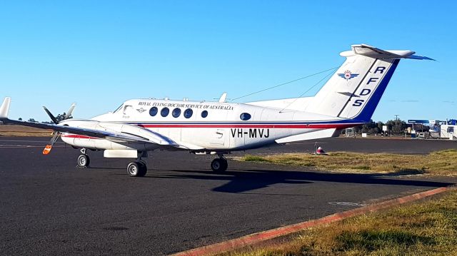 Beechcraft Super King Air 200 (VH-MVJ) - Working at Bourke