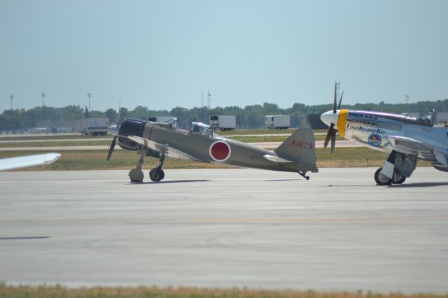 Mitsubishi A6M Zero — - A6M Zero sitting on tarmac in KFSD