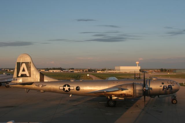 Boeing B-29 Superfortress (NX529B) - B-29 FIFI with sunset on her.