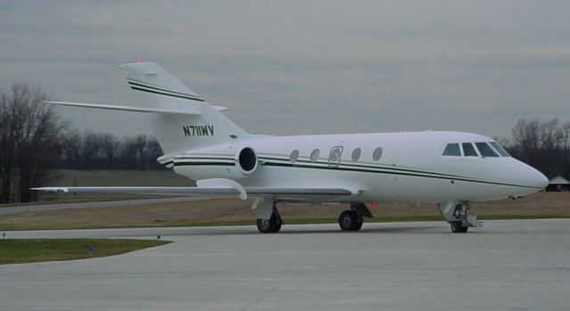 Dassault Falcon 20 (N711WV) - Parked on ramp 1/11/07