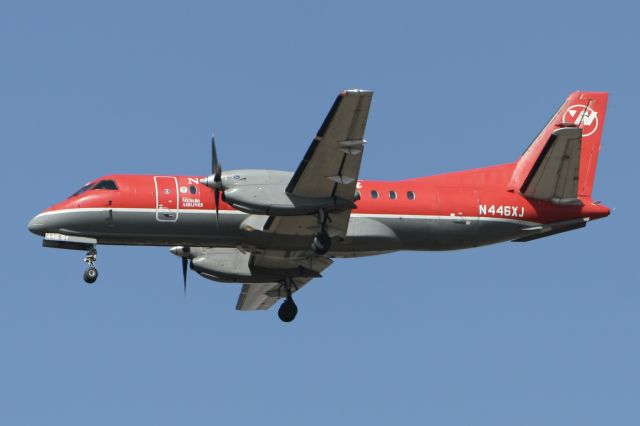 Saab 340 (N446XJ) - March 14, 2009 - arrived Detroit