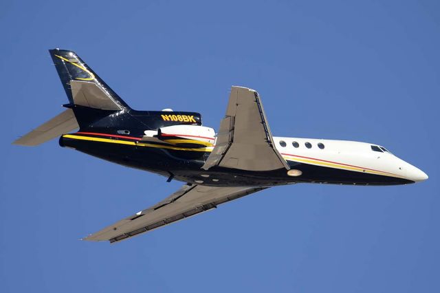 Dassault Falcon 50 (N108BK) - Dassault Falcon 50 N108BK at Phoenix Sky Harbor on December 2,2015. It was built in 1982. Its construction number is 107. 