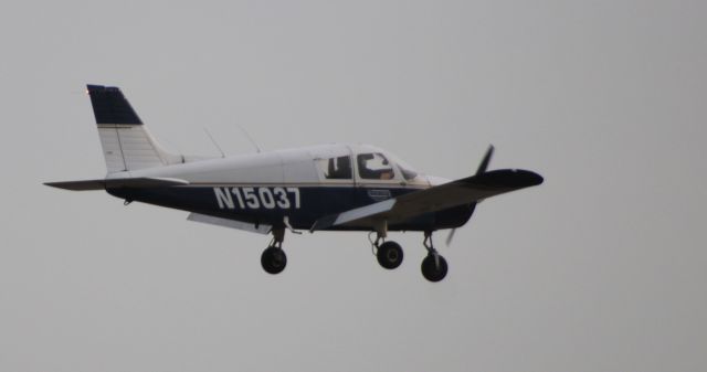Piper Cherokee (N15037) - On final is this 1972 Piper Cherokee PA-28-140 in the Autumn of 2020.