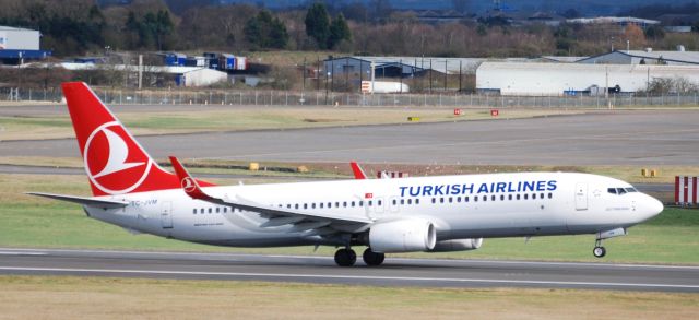 Boeing 737-900 (TC-JYM) - From the Carpark on rotation