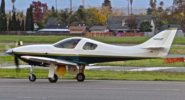 Lancair Legacy 2000 (N460JP) - Transient Lanciar taxing out at Reid Hillview Airport, San Jose, CA.