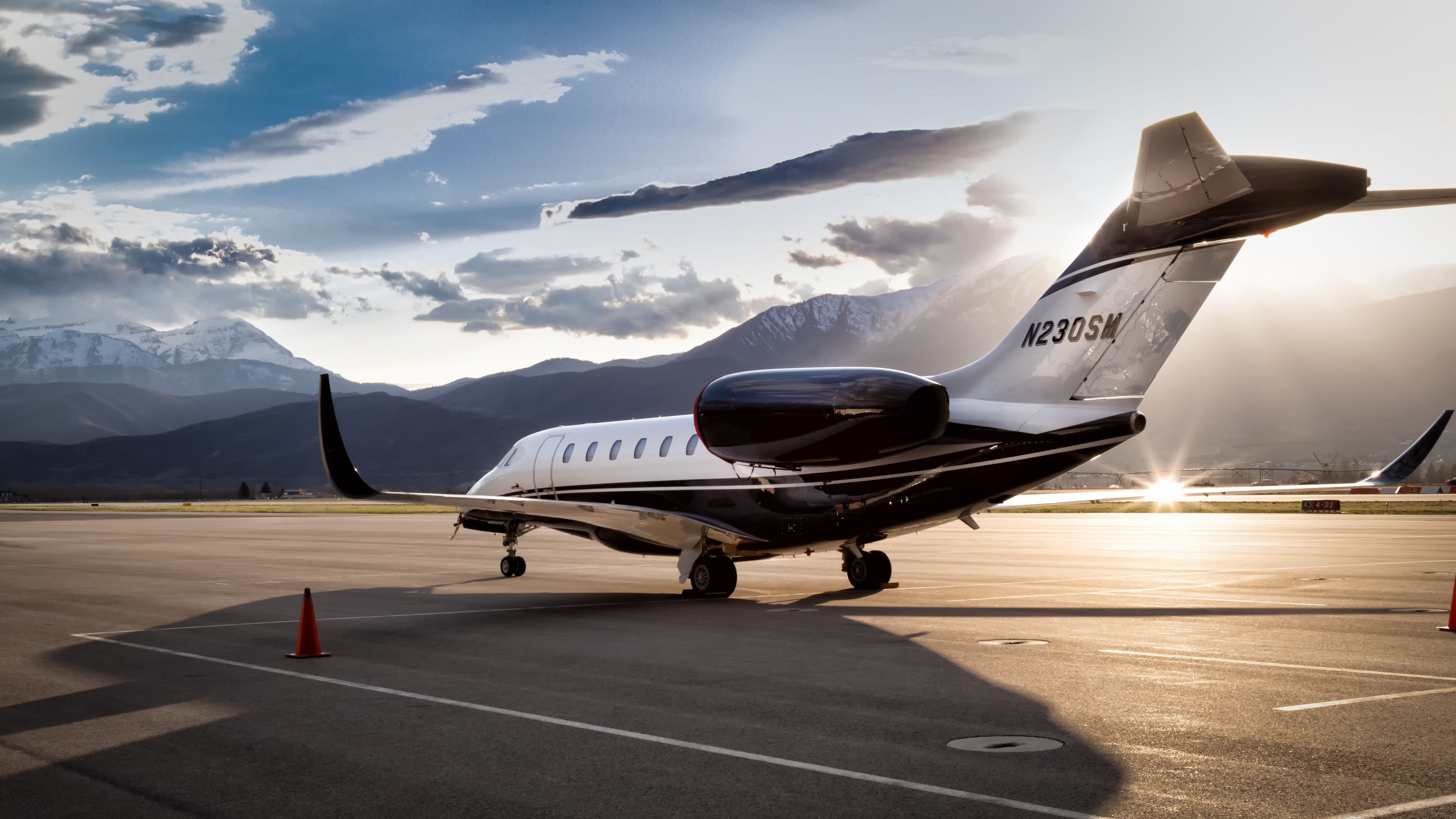 Cessna Citation X (N230SM) - Sunset at Heber Valley Airport (Russ McDonald Field) in Heber City, UT. Shes a beautiful aircraft.