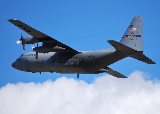 Lockheed C-130 Hercules (ANG31458) - 1 of 4 C130s departing 36C - 11/6/10 ***** Crashed/Destroyed 7/1/12 while fighting wildfires in South Dakota