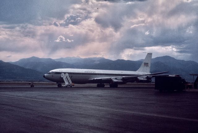 Boeing 707-100 (N58308) - This IAF B-707 tanker accompanied the Shah of Iran's B-727 meeting with President Ford 1976