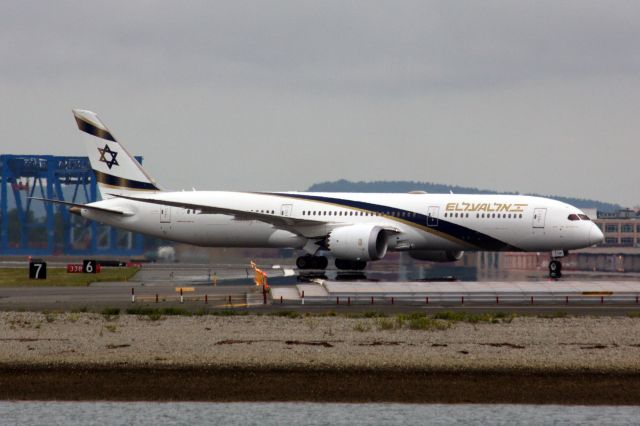 Boeing 787-9 Dreamliner (4X-EDM) - EL AL B789 in Jerusalem of Gold livery arrival to BOS on 6/2/22.  