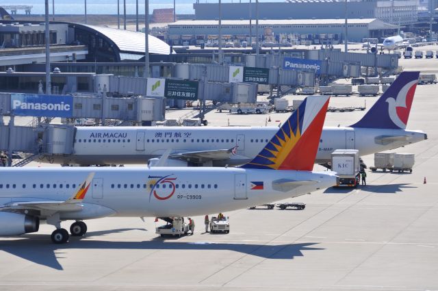 Airbus A321 (RP-C9909) - フィリピン航空75周年記念塗装機。