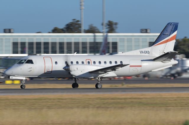 Saab 340 (VH-EKD) - Morning departure off Rw 23 Adelaide Airport, January 3, 2022.