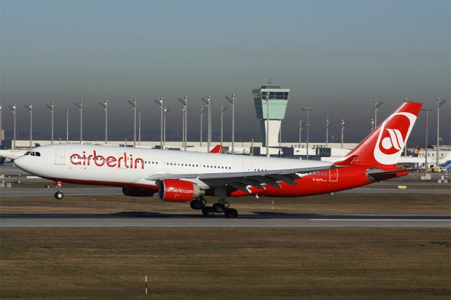 Airbus A330-300 (D-ALPA) - Airbus A330-223  Air Berlin  EDDM Munich Airport Germany  17.January 2011