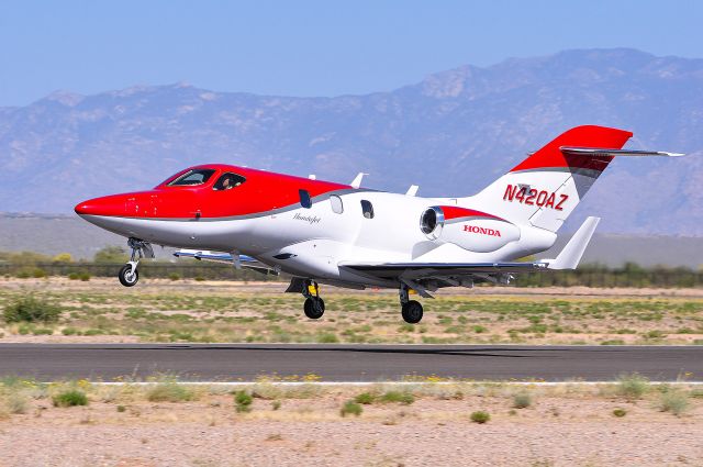 Honda HondaJet (N420AZ) - HONDA JET N420AZ DEPARTING KAVQ