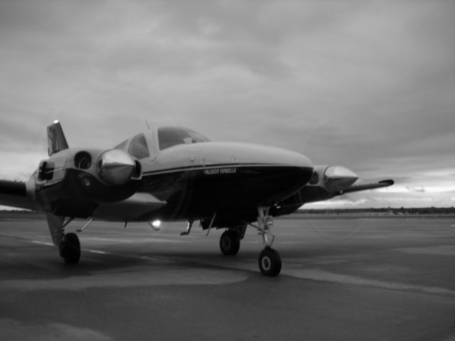 Beechcraft Baron (58) (N727LT) - LT arrives at Jabara airport after a line of storms passed through