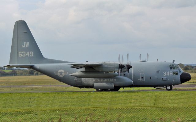 Lockheed C-130 Hercules (16-5349) - usn c-130t 165349 dep shannon 7/10/14.