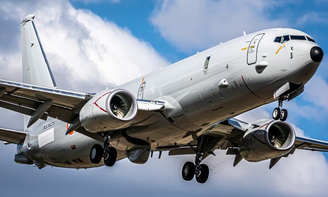 Boeing P-8 Poseidon (LKN329) - Indian Navy P-8i Neptune at Spokane for one of many test flights