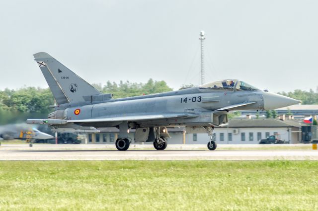 EUROFIGHTER Typhoon (SAF1403) - Spain Airforce Eurofighter , on NATO Tiger Meet 2018. EPKS Krzesiny Airbase , Poland , 18.05.2018.