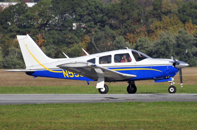 Piper Cherokee Arrow (N555KL) - Seen at KFDK on 10/11/2009.      a href=http://discussions.flightaware.com/profile.php?mode=viewprofile&u=269247  [ concord977 profile ]/a