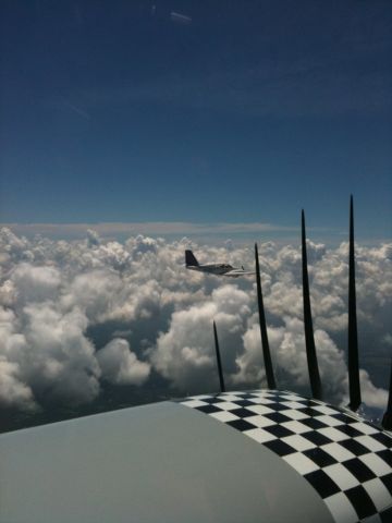 Cessna 310 (N721SJ) - formation with aztec