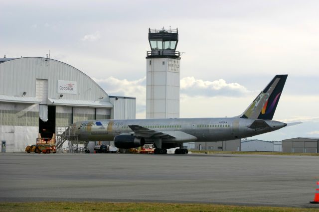 Boeing 757-200 (N512NA) - KPAE - ex National Airlines 757 at Paine Field for cargo modification 3/1/2005 photo.
