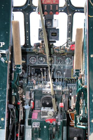 Consolidated B-24 Liberator — - Collings Foundations B-24 Witchcraft cockpit.