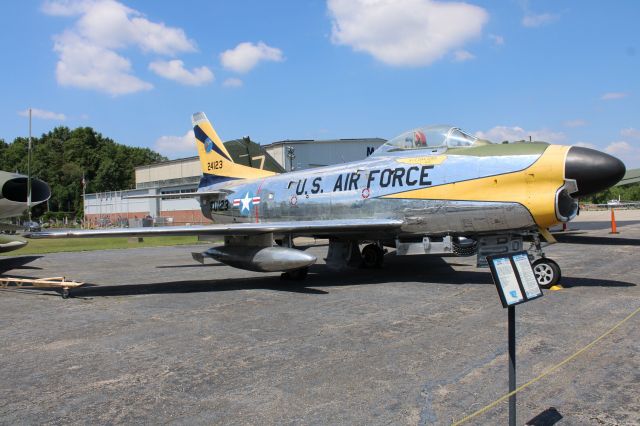 North American F-86 Sabre (N24123) - US Air force, North American F-86D "Sabre Dog", parked at MAPS air museum. From the 1946-1953 Era.