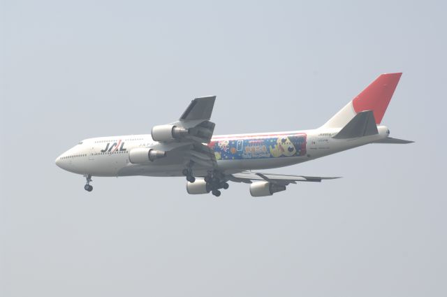 Boeing 747-400 (BON8904) - Final Approach to Haneda Intl Airport R/W16L on 2007/8/5 Tamagocchi c/s