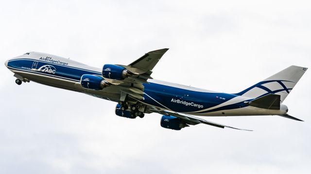 BOEING 747-8 (VQ-BIO) - VQ-BIO leaving KPDX as BOE610. Shame the order log for the 748 is slowly getting very short.