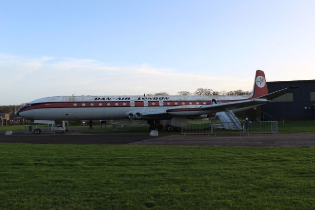 G-BDIX — - A Preserved Dan-Air London De Havilland Comet 4c.br /br /Location: East Fortune Airfield, National Museum of Flight, Scotland.br /Date: 27.11.22 (dd/mm/yy).