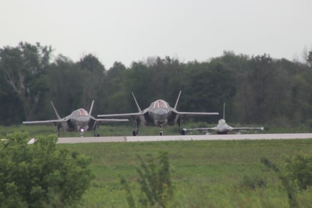 Lockheed F-35C — - Peering through the security fence during Northern Lightning 2. 