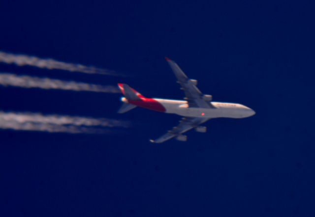 Boeing 747-400 (VH-OJM) - Qantas 11 Los Angeles Intl to John F Kennedy Intl over Cleveland 39,000 ft. 09.15.15.