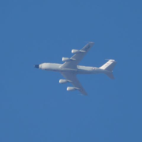 Boeing C-135B Stratolifter (AE01D9) - COBRA33 flying over Belvue KS at almost 17,000 ft. Captured w/ Olympus EM1x w/ 100-400mm & 2x tc.