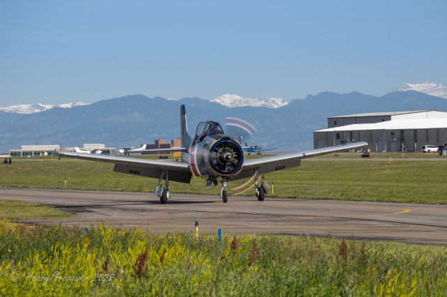 N661NA — - T-28C Taxing into KAPA Wings over the Rockies Exploration Facility