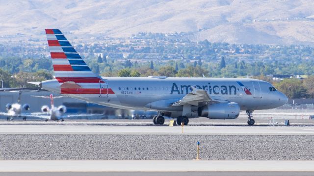 Airbus A319 (N827AW) - AAL2360 RNO-DFW