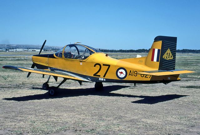 A19027 — - AUSTRALIA - AIR FORCE - NEW ZEALAND CT-4A AIRTRAINER - REG A19-027 (CN 027) - EDINBURGH RAAF BASE ADELAIDE SA. AUSTRALIA - YPED (17/3/1978)