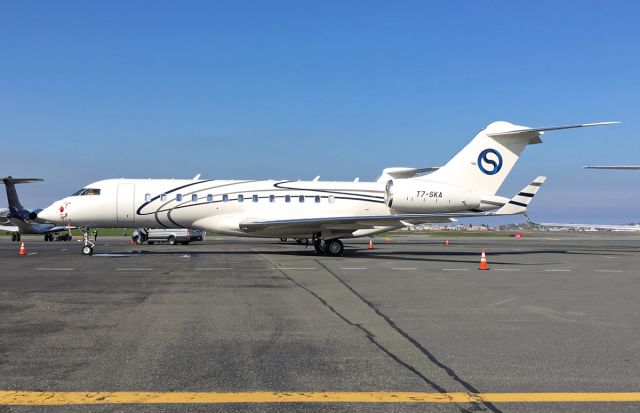 Bombardier Global Express (T7-SKA) - San Marino registered Global Express @ KBOS Logan 04/27/17