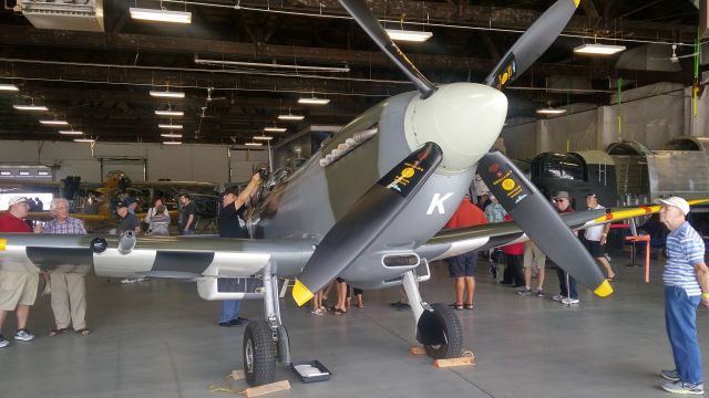 SUPERMARINE Spitfire (C-GYQQ) - Visit to Canadian Historical Aircraft Association CH2A in Windsor on its way to KOSH