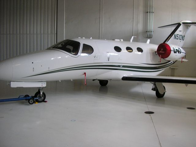 Cessna Citation Mustang (N510ND) - Registration pending to the University of North Dakota.