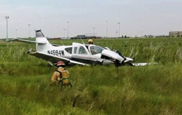 Aero Commander 500 (N4594W) - OOPS Just crashed in Cheyenne, nobody hurt