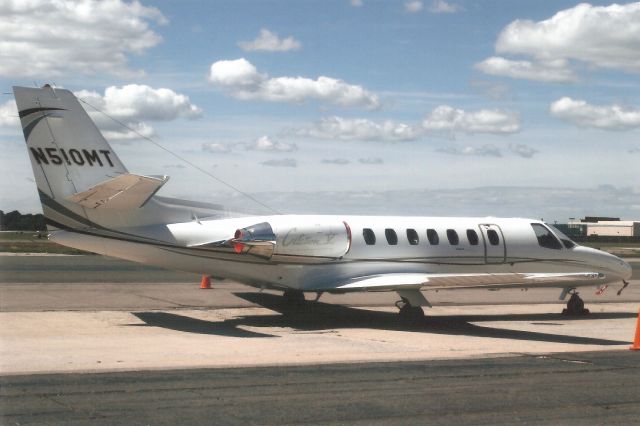 Cessna Citation V (N510MT) - Parked on the Long Island Jet Center ramp in Sep-06.br /br /Reregistered N561MT 21-Apr-07.