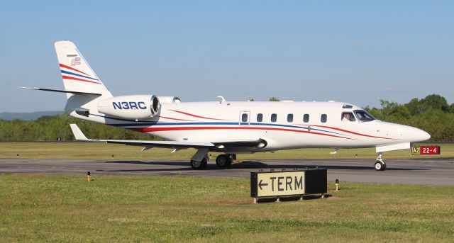 IAI Gulfstream G100 (N3RC) - Richard Childress Racing's Israeli Aircraft Industries 1125 Astra SPX taxiing for departure at Boswell Field, Talladega Municipal Airport, AL, after the NASCAR GEICO 500 race at Talladega Super Speedway- April 25, 2021.