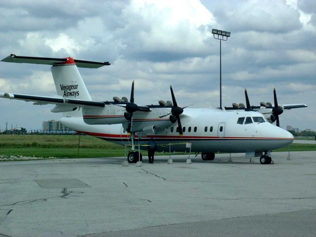 De Havilland Canada Dash 7 — - Back at the factory for a refurb.