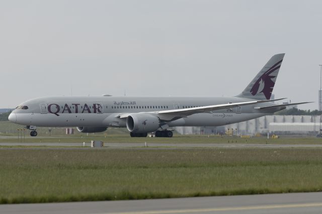 Boeing 787-8 (A7-BHM) - Close to Runway 22R inside the Airport