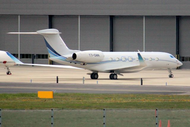 Gulfstream Aerospace Gulfstream G650 (T7-OWN) - Parked on the East Apronon 22-Apr-22.