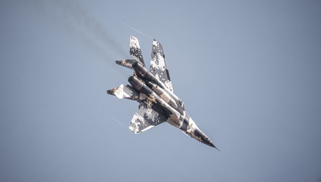 N29UB — - Private Mig 29UB fly over at KBZN