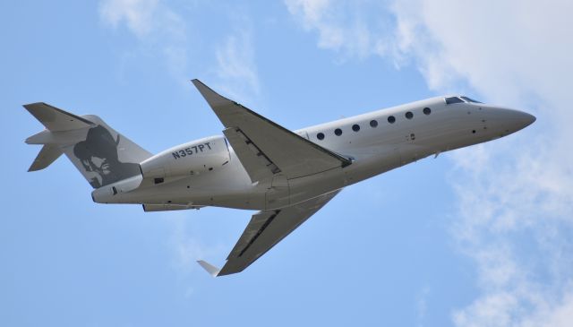 IAI Gulfstream G280 (N357PT) - From the RDU observation deck, 6/14/18.