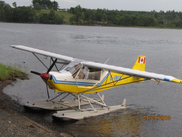 C-IMER — - Just Parked on shore in New Germany Lake NS. Sept 9,2010